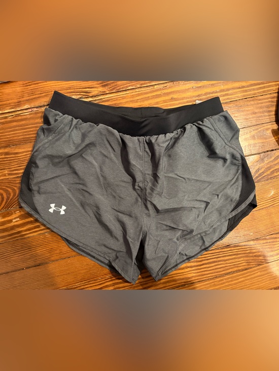 Under Armour Pants - Under Armour Charcoal Gray Running Shorts with Black Waistband
